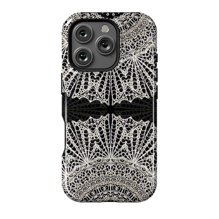 iPhone 16 Pro StrongFit Mandala Mehndi Style G384 by Medusa GraphicArt