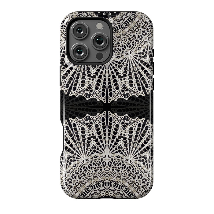 iPhone 16 Pro Max StrongFit Mandala Mehndi Style G384 by Medusa GraphicArt