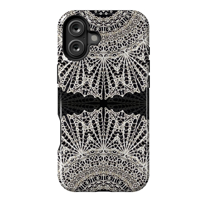 iPhone 16 Plus StrongFit Mandala Mehndi Style G384 by Medusa GraphicArt