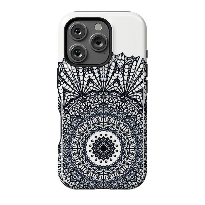 iPhone 16 Pro StrongFit Mandala Mehndi Style G378 by Medusa GraphicArt