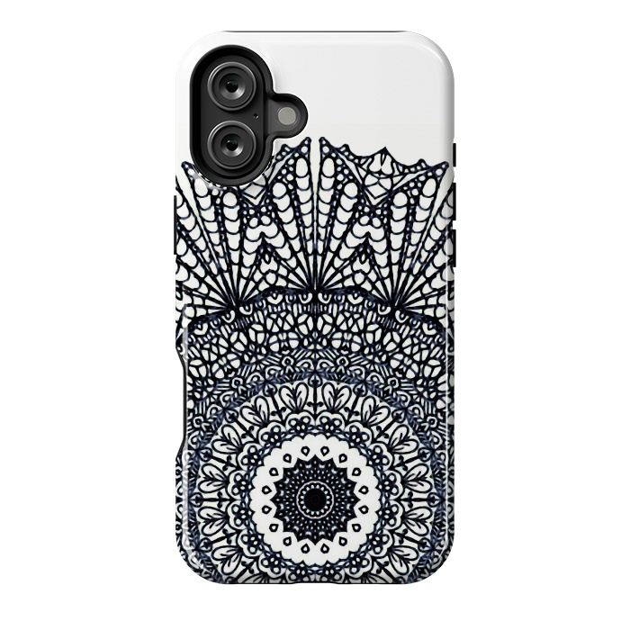 iPhone 16 Plus StrongFit Mandala Mehndi Style G378 by Medusa GraphicArt