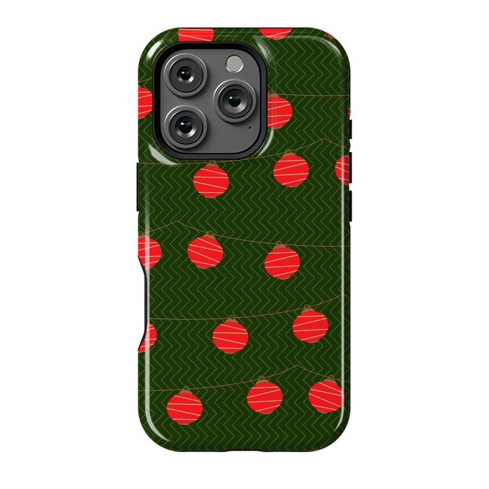 iPhone 16 Pro StrongFit RED LIGHTS PATTERN by MALLIKA