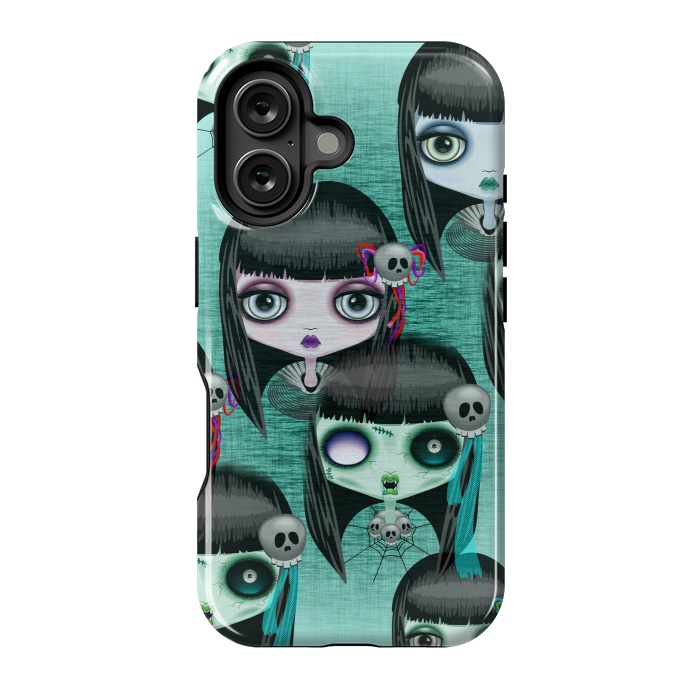 iPhone 16 StrongFit Zombie Doll The Dark Side  by BluedarkArt