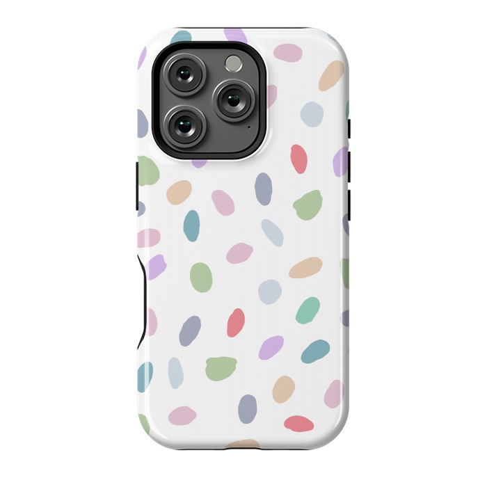 iPhone 16 Pro StrongFit Color Oval Dots by Creativeaxle