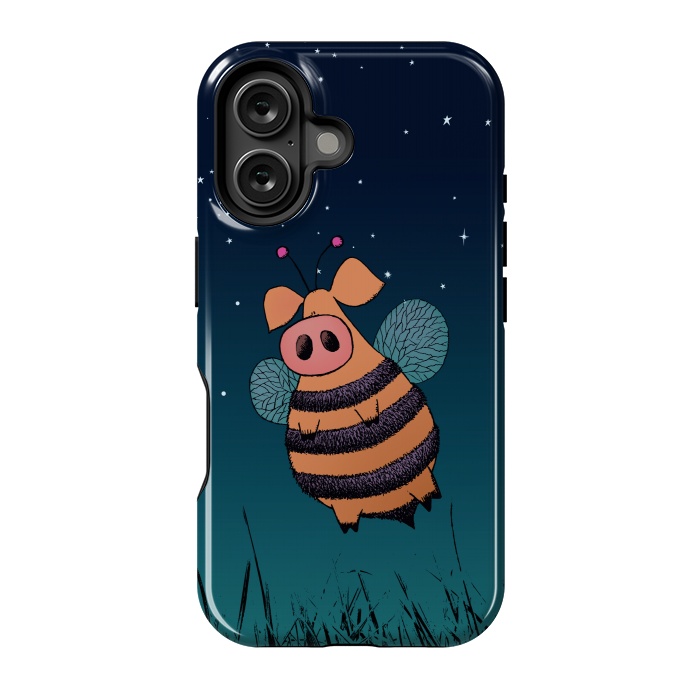 iPhone 16 StrongFit Bumblepig by Mangulica