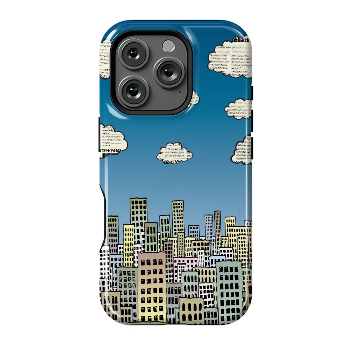 iPhone 16 Pro StrongFit The city of paper clouds by Mangulica