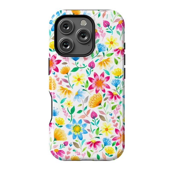 iPhone 16 Pro StrongFit Flower Power Garden by gingerlique