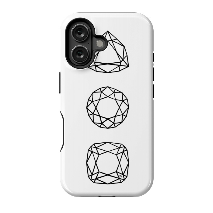 iPhone 16 StrongFit Black Diamonds by Martina