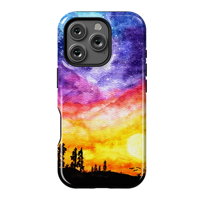 iPhone 16 Pro StrongFit Galaxy Sunset Dream  by Tigatiga