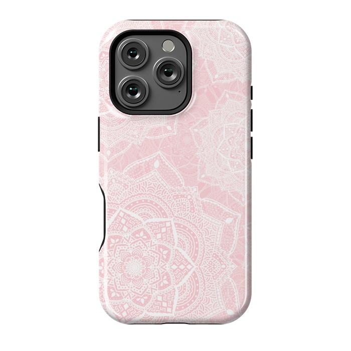 iPhone 16 Pro StrongFit Pink mandalas by Jms