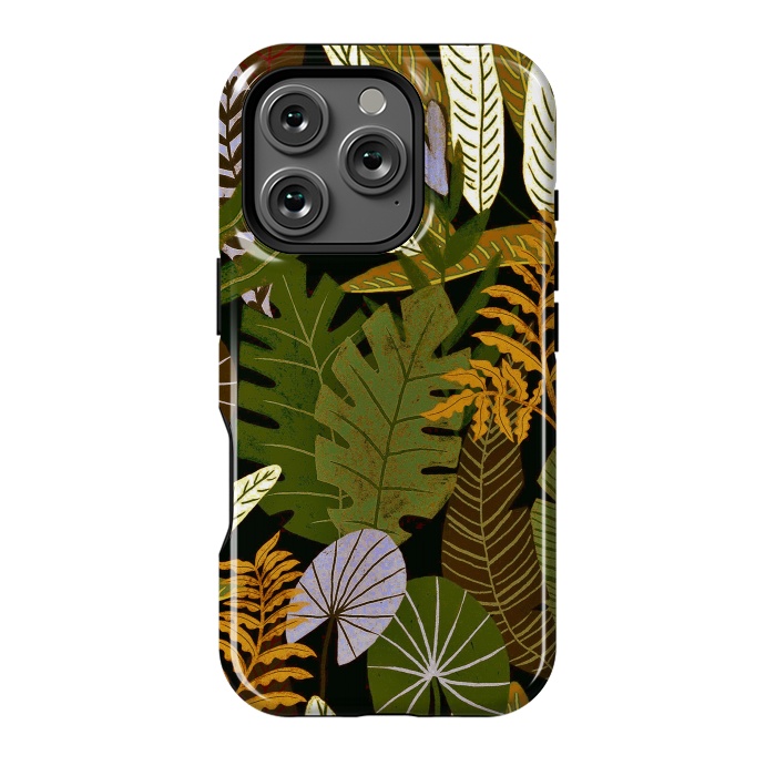 iPhone 16 Pro StrongFit Green Aloha Tropical Jungle by  Utart