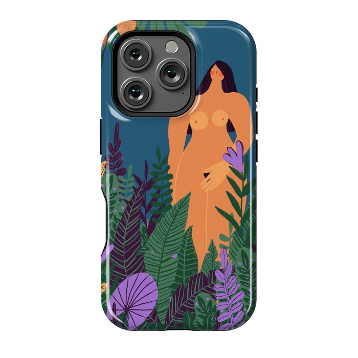 iPhone 16 Pro StrongFit Eve - Nude Woman in Tropical Jungle by  Utart