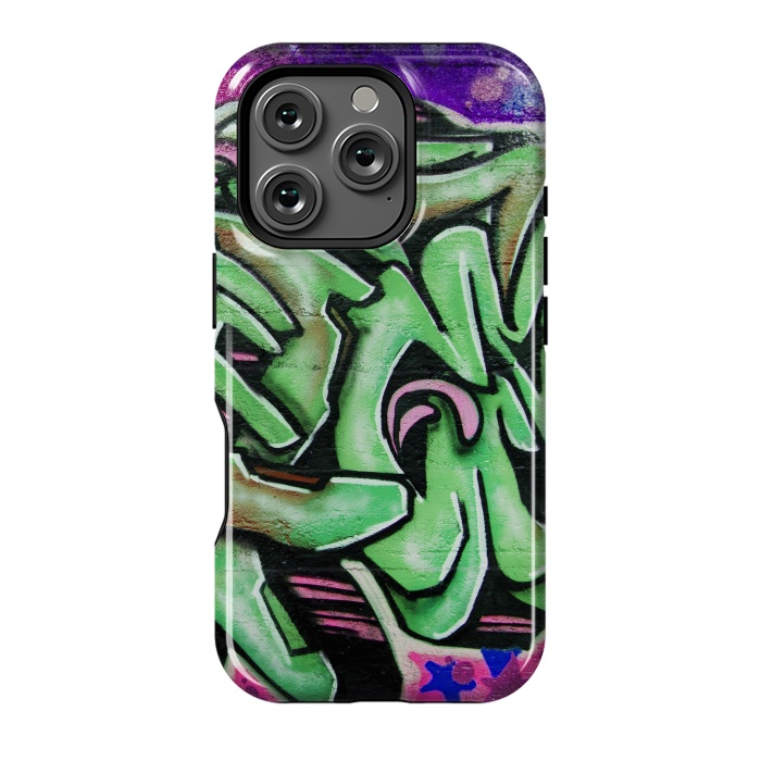 iPhone 16 Pro StrongFit Green Graffiti by Andrea Haase