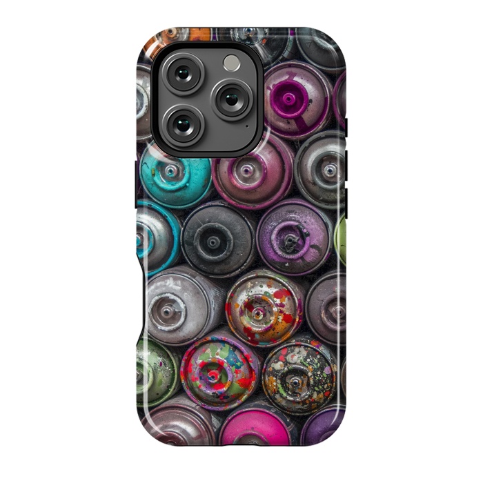 iPhone 16 Pro StrongFit Spray Paint Cans by Andrea Haase