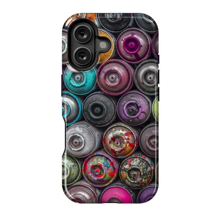 iPhone 16 StrongFit Spray Paint Cans by Andrea Haase