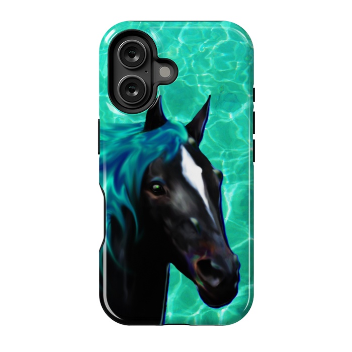 iPhone 16 StrongFit Horse Spirit Water Dream by BluedarkArt