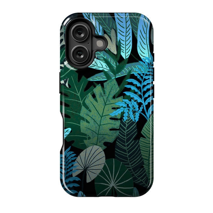 iPhone 16 StrongFit Tropical Jungle at Night- Eve's Jungle by  Utart