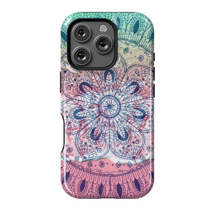 iPhone 16 Pro StrongFit Summer beach bohemian mandala  by InovArts