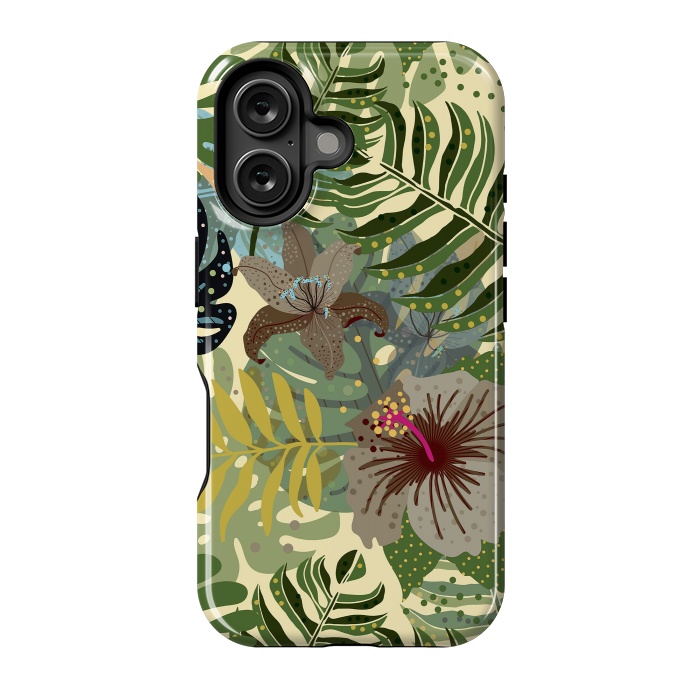 iPhone 16 StrongFit Jungle Foliage by  Utart