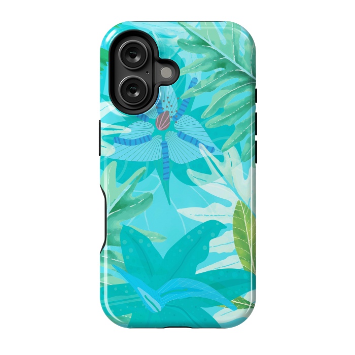 iPhone 16 StrongFit Eve's blue Aroma Garden by  Utart