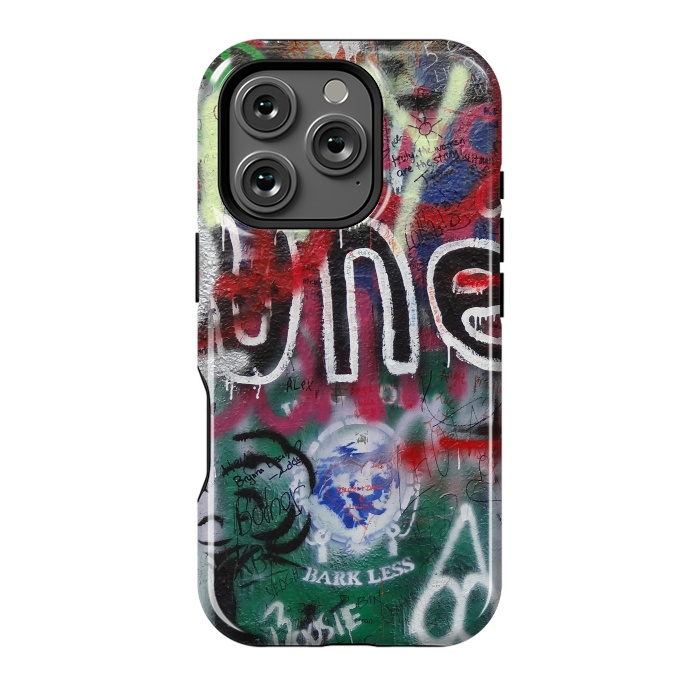 iPhone 16 Pro StrongFit Graffiti Grunge Wall Art by Andrea Haase