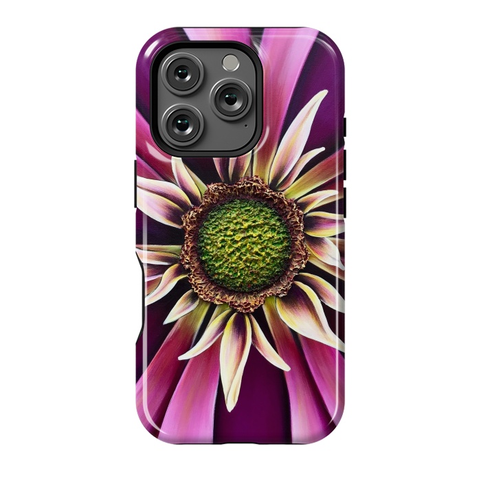 iPhone 16 Pro StrongFit Pink Burst by Denise Cassidy Wood