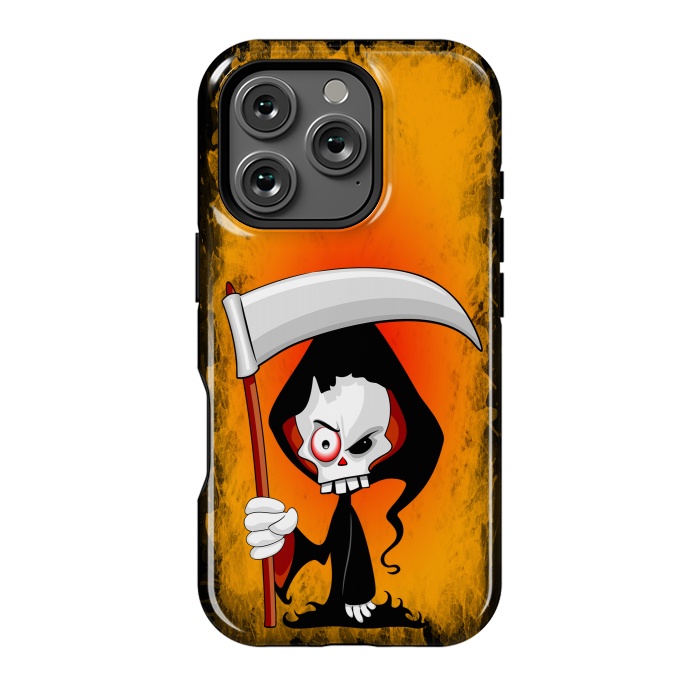 iPhone 16 Pro StrongFit Grim Reaper Creepy Cartoon Character  by BluedarkArt