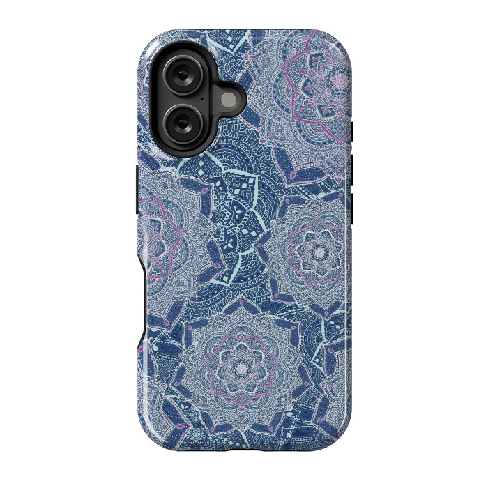 iPhone 16 StrongFit Mandala flowers by Jms