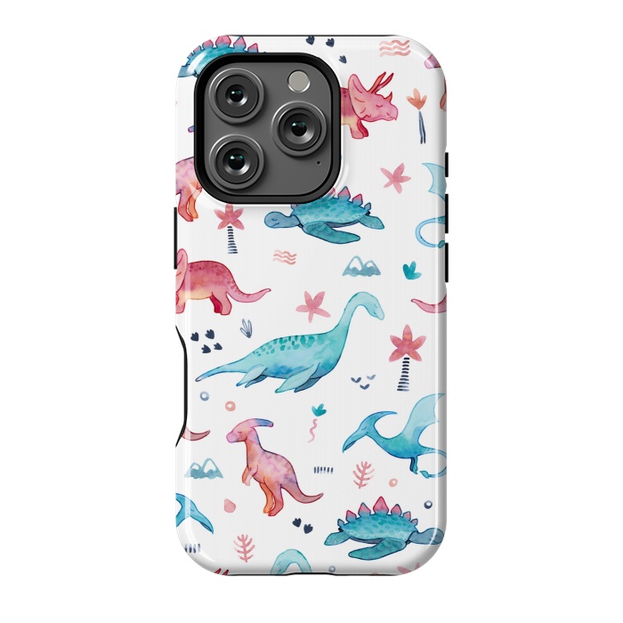 iPhone 16 Pro StrongFit Dinosaurs Love by gingerlique