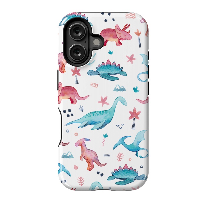 iPhone 16 StrongFit Dinosaurs Love by gingerlique