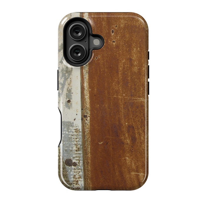 iPhone 16 StrongFit Rusty Metal Surface by Andrea Haase