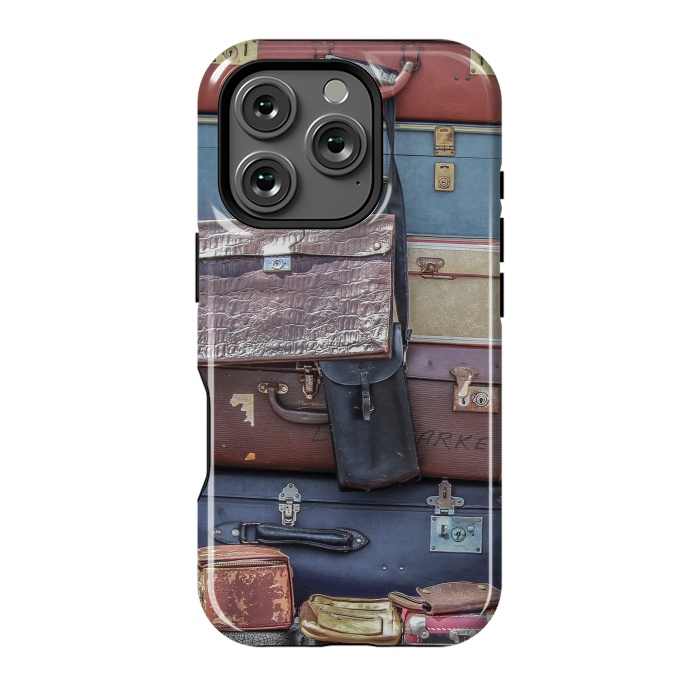 iPhone 16 Pro StrongFit Collection Of Old Suitcase by Andrea Haase