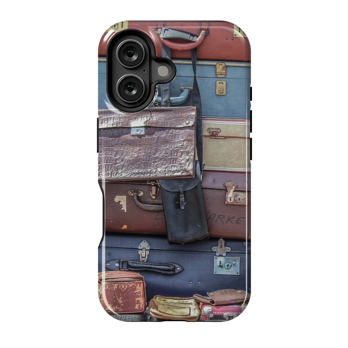 iPhone 16 StrongFit Collection Of Old Suitcase by Andrea Haase