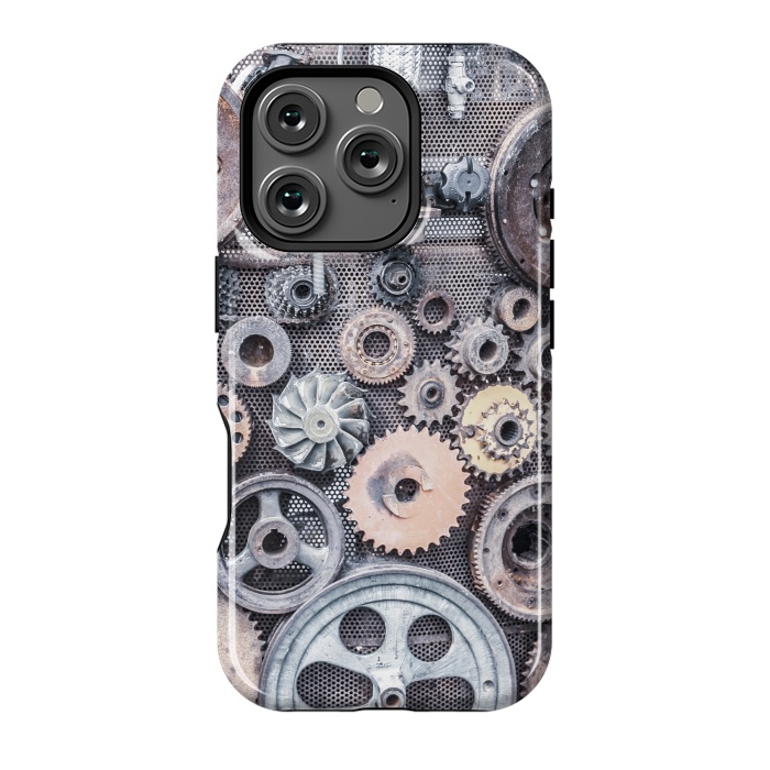 iPhone 16 Pro StrongFit Vintage Steampunk Gear by Andrea Haase