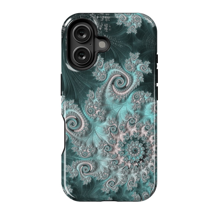 iPhone 16 StrongFit Swirly magical fractal by Andrea Haase