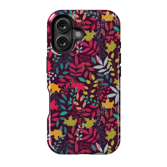 iPhone 16 StrongFit Autumn seamless pattern by Jelena Obradovic