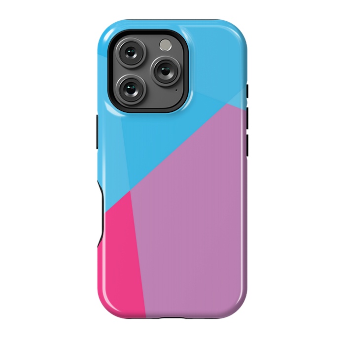 iPhone 16 Pro StrongFit ABSTRACT PATTERN BLUE PINK by MALLIKA