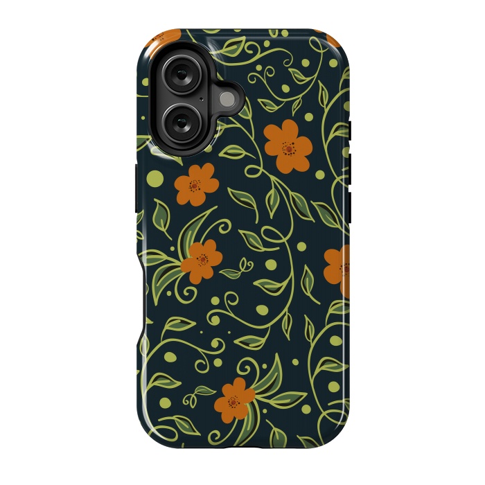 iPhone 16 StrongFit Elegant Floral by Allgirls Studio