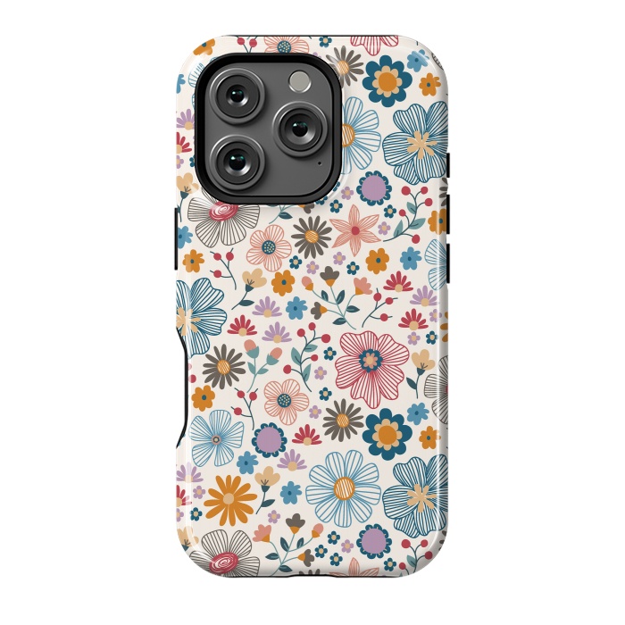 iPhone 16 Pro StrongFit Winter Wild Bloom  by TracyLucy Designs