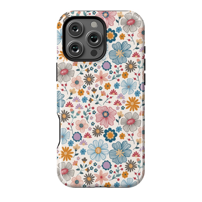 iPhone 16 Pro Max StrongFit Winter Wild Bloom  by TracyLucy Designs