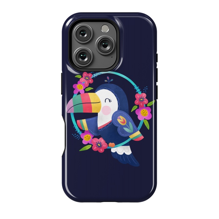 iPhone 16 Pro StrongFit Tropical Toucan by Noonday Design