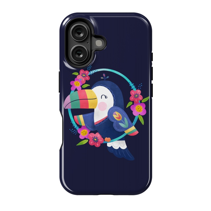 iPhone 16 StrongFit Tropical Toucan by Noonday Design