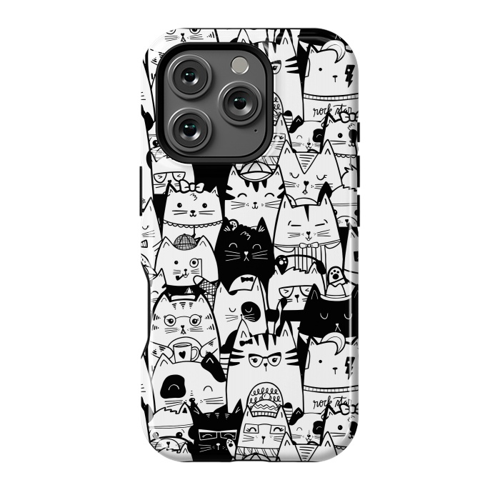 iPhone 16 Pro StrongFit Itty Bitty Kitty Committee by Noonday Design