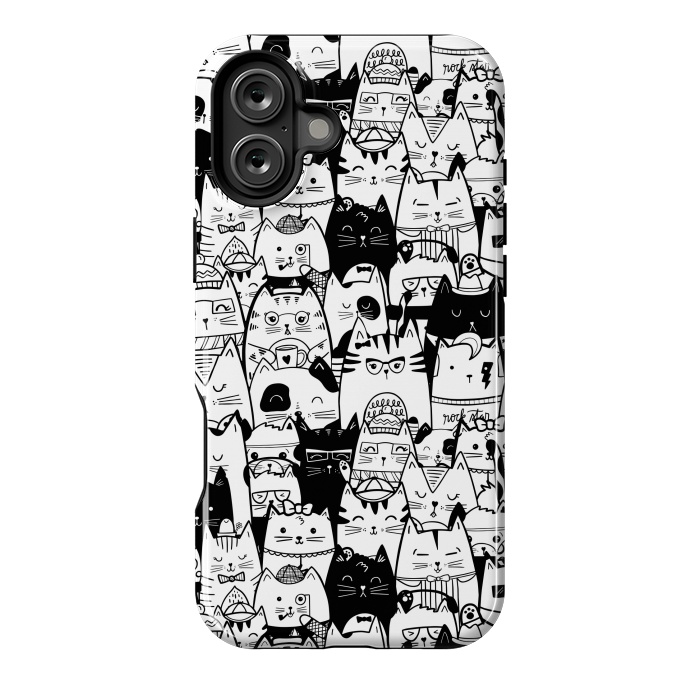 iPhone 16 Plus StrongFit Itty Bitty Kitty Committee by Noonday Design