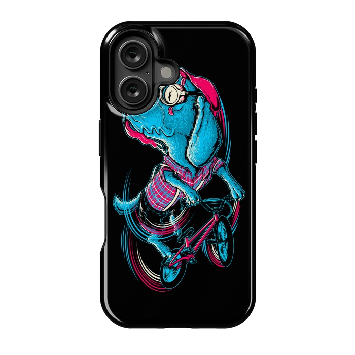 iPhone 16 StrongFit Dog Biker by Afif Quilimo