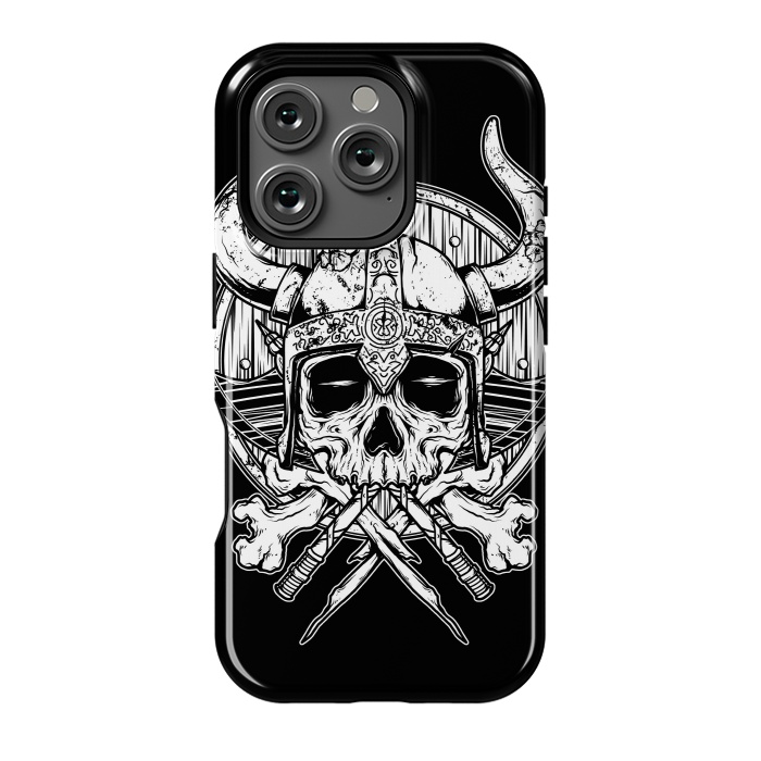 iPhone 16 Pro StrongFit Skull Viking by Afif Quilimo