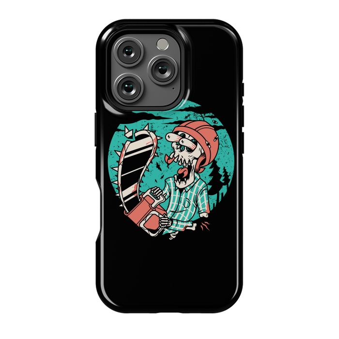 iPhone 16 Pro StrongFit Skullchainsaw by Afif Quilimo