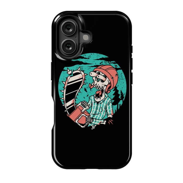 iPhone 16 StrongFit Skullchainsaw by Afif Quilimo