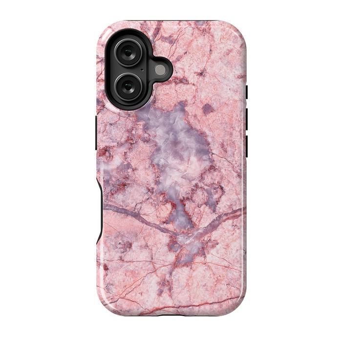 iPhone 16 StrongFit Pink Marble by Art Design Works