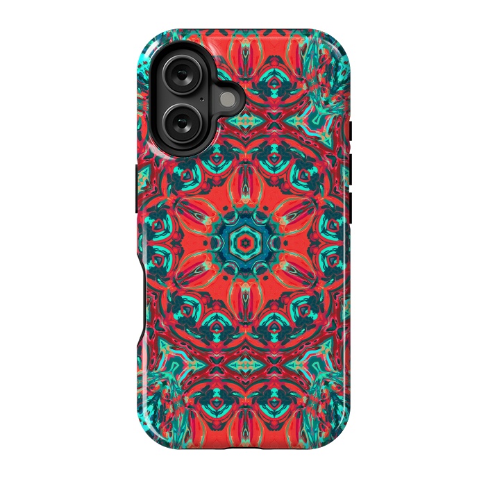 iPhone 16 StrongFit Abstract Mandala II by Art Design Works